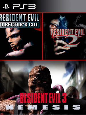 3 JUEGOS EN 1 RESIDENT EVIL DIRECTOR CUT + RESIDENT EVIL 2 + RESIDENT EVIL 3 NEMESIS PS3