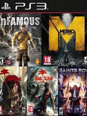 5 juegos en 1 Dead Island Franchise Pack Mas Metro Last Light Mas inFAMOUS Mas Saints Row IV